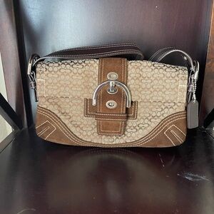 Brown Coach Shoulder Bag